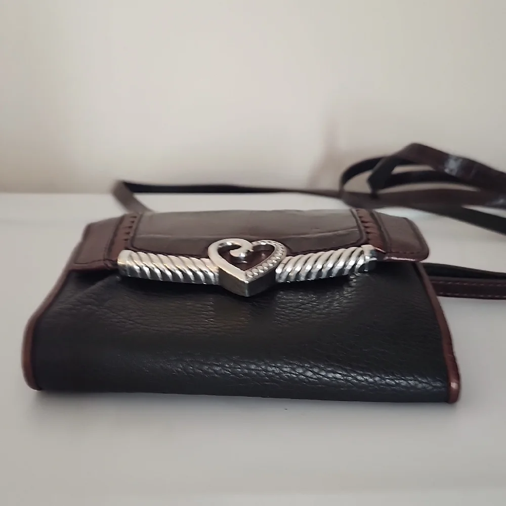 Brighton Leather Crossbody Wallet